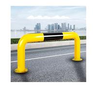 U-shaped Parking Barriers,Garage and Workshop Anti-collision Bars,with Stable Fully Welded Chassis Warning Columns,Suitable for Hotels and Parking Lots(1200x300x2.0mm)