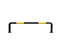 U-Shaped Parking Guardrail,Black And Yellow Traffic Warning Posts,Anti-Collision Round Parking Post,300kg Capacity,for Indoor and Outdoor Use(1500x300mm)