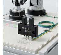 U-Shaped Photoelectric Sensor 5mm Slot Optical Switch for Conveyor Automation DC5-24V NPN Output Industrial Limit Control(EE-SX672)