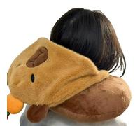U-Shaped Pillow - Capybara Hooded Plush Doll Pillow | Sleeping Supplies Neck PillowFor Women Men Kids -For Offices Airplanes, Buses -And Trains