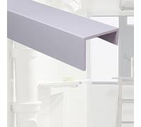 U-Shaped Pipe Decorative Covering, Windproof White PVC Duct Concealer for Basement/Kitchen/Ducts/Indoor Heating Pipes/Sinks, Conduit Covering Hidden Duct(60 x 10 cm/23.6 x 3.9 in)