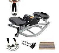 U-Shaped Rock Stepper, Step Rocker Side to Side with Digital Display/Non-Slip Floor Mat, Mini Rock Stepper Machine for Home Workout and Dorm Office