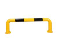 U-shaped Safety Column,Thickened Steel Pipe Warehouse Isolation Guardrail,Two-color Eye-catching Warning Crash,Suitable for Hotels and Subways(1500x300x1.5mm)