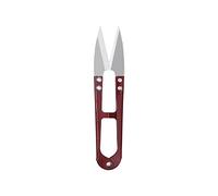U-Shaped Sewing Scissors, 2Pcs Cutting Sewing Scissors Shears Cross Stitch Embroidery Scissors Tailor Scissors Fabric Supplies Yarn Shears Thread(Red)