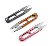 U-Shaped Sewing Scissors, 3Pcs/Lot Thread Scissors Cutting Sewing Scissors Shears Cross Stitch Embroidery Tailor Scissors Fabric Supplies Tools for Sewing(Black)