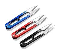 U-Shaped Sewing Scissors, 3PCS Scissors Trimming Sewing Scissors Nippers U Shape Clippers Yarn Stainless Steel Embroidery Multicolor Craft Scissors Tailor