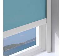 U-Shaped Side Rail Track, 2 Pcs PVC Blackout Light Gap Blockers L-Shaped Self-Adhesive For Blinds Multicolor90-200cm(White 2 Pcs,195cm)