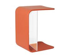 U-Shaped Side Table, Natural Wood End Table, C Shaped Laptop Table for Living Room, Compact Design for Small Spaces, Ideal Night Stand for Bedroom