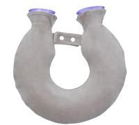 U-Shaped Single Nozzle Hot Water Bottle with Soft Plush Cover - Neck and Shoulder Heat Pack for Women Men, Relieves Stiffness and Fatigue, Ideal for Winter, Bedtime, and Office Use