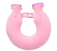 U-Shaped Single Nozzle Hot Water Bottle with Soft Plush Cover - Neck and Shoulder Heat Pack for Women Men, Relieves Stiffness and Fatigue, Ideal for Winter, Bedtime, and Office Use