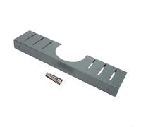 U-Shaped Sink Storage Rack Wall Mounted Organizer Space Aluminum Matte Black Baked Enamel Compact 50X12x5cm Heavy-Duty Supports 20Lbs Easy Installation Fits Most Faucets Bathroom Kitchen RV