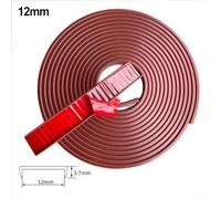 U Shaped Soft Edge Banding TPE 12MM x 5M, An Effective Solution to Prevent Injuries from Edges in Your Space (brown)