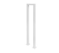 U-Shaped Stair Handrail 1 Pcs Galvanized Iron U-Shape Handrail for Indoor Stairs 90cm Handrail for Outdoor Stairs Black/White for Balconies, Hallways(White)