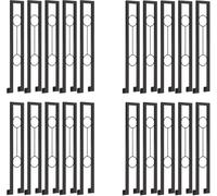 U Shaped Stair Handrail for Indoor and Outdoor Use, Side Mount Non-Slip Support for Safe Porch and Exterior Steps