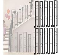 U Shaped Stair Handrail for Indoor and Outdoor Use, Side Mount Non-Slip Support for Safe Porch and Exterior Steps
