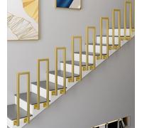 U Shaped Stair Handrail Kit|Modern Stair Railing Indoor Outdoor Side Mount Banister Guardrail|Metal Iron Front Porch Hand Rails for Decorating Loft Villa Corridor(75cm/30in)