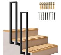 U-Shaped Stair Handrail Kit, Square Tube Transitional Design for Indoor and Outdoor Decking Balustrade Installation