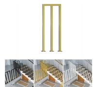 U-Shaped Stair il - Anti-Slip Iron Safety Railing, Retro Wrought Iron Stair Guard, Complete Installation Kit (Color: Black-A, Size: 65cm)