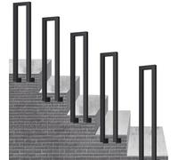 U-Shaped Stair il Side Mounted for Indoor/Outdoor Steps 440 lbs Weight Capacity Industrial Pipe Grab Handles 45cm (1.5ft) Safety Railing