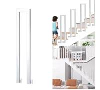 U-Shaped Stair Railing and il - Indoor/Outdoor Stair Guard for Home Garden Corridor Loft (A 45CM/1.48ft) - Stylish Safety Solution