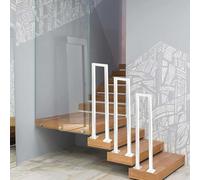 U-Shaped Stair Railing for Indoor & Outdoor Steps - Easy Installation Transition Support for Single Steps, Enhance Safety for Patios & Gardens