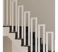 U-Shaped Stair Railing - Indoor/Outdoor Metal Safety il for Terraces, Balconies, Villas - 85cm Transition Guardrail for Enhanced Security and Style