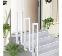 U-Shaped Stair Railings,Metal Handrail for Stairs Side Mount Hand Railing for Indoor/Outdoor Steps,35-100cm Staircase Banister Handrails for Garden,House Entrance,Balcony(90cm/35in)