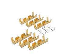U-Shaped Terminal Tab， 453 453C U-Shaped Terminal Tab Wire Connector Gold Silver 0.3-4.0mm2 Multi-Pack(Gold 453,200pcs)