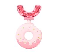 U-Shaped Toothbrush for Children, Silicone Kids Toothbrush, Soft 360° Cleaning Toothbrush, Donut Handle, Manual Toothbrushes for Newborn 2-12 Years