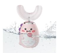 U Shaped Toothbrush Kids - 3 Modes Full Mouth Electric Toothbrush with Timer, Kids Teeth Cleaning Tool with Soft Bristles, Ideal for Boys Girls Home Travel Commuting Dormitory Hotel School