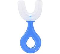 U-Shaped Toothbrush Manual Silicone Baby Toothbrush Mouth-Mounted Oral Care Cleaning Tool Blue Nice Processing