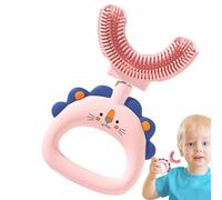 U Shaped Toothbrush, Soft Cartoon Teether Brush for Care, Automatic Deep Clean Toothbrush, Cute Educational Tool for Kids, Comfortable Learning Accessory Plus Healthy Teeth