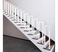 U-Shaped Transitional Metal Handrail for Stairs, Balconies, Hallways, and Flats