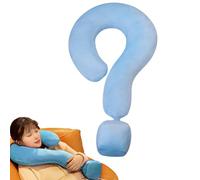 U Shaped Travel Pillow, Travel Pillow for Neck Support - Large Question Mark Contour Pillow 21.65 Inch, Soft Pillow for Neck and Head Support, Ear