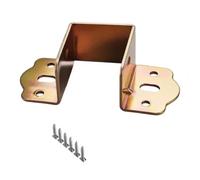 U-Shaped Wood Bed Connector 40mm No Mortise(gold 35mm) | Galvanized cold-rolled steel, rust resistant, 32mm size, fits wooden rails, for durable construction