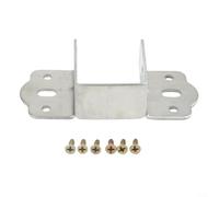U-Shaped Wood Bed Connector 40mm No Mortise(silver 40mm) | Galvanized cold-rolled steel, rust resistant, 32mm size, fits wooden rails, for durable construction