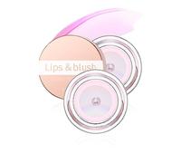 U-Shinein 2 Pcs Color Changing Blush, Natural Face Lip Glossy Cream Blush, Soft Smooth Blusher for Check, Waterproof Non Fading Blush Makeup, Breathable Clear Lightweight Blush Makeup Set, Pink