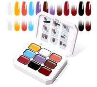 U-Shinein 9 Colors Gradient Painting Gel for Ombre Nails, Palette K