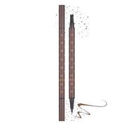 U-Shinein Double-End Freckle Pen with Liquid Eyeliner,Long-Lasting Eye Liner Pen with 0.01mm Tip & Freckle Stamp for Natural Fake Freckles,Brown
