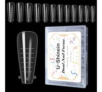 U-Shinein Dual Nail Forms, Dual Nail Shapes, Nail Extension Nail Mould, Acrylic Nail Dual Forms, 12 Sizes Dual Shapes Tips, Nail Art Manicure Tools for Nail Art Design, 120 Pcs, 04
