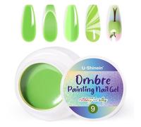 U-Shinein Ombre Gel Nail Polish,Spring Summer Colorful Painting Nail Gel for Ombre Nails Aura Nails, French Manicure Diy Nail Art#09 Green