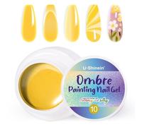 U-Shinein Ombre Gel Nail Polish,Spring Summer Colorful Painting Nail Gel for Ombre Nails Aura Nails, French Manicure Diy Nail Art#10 Yellow