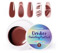 U-Shinein Ombre Gel Nail Polish,Spring Summer Colorful Painting Nail Gel for Ombre Nails Aura Nails, French Manicure Diy Nail Art#01 Cinnamon Pink