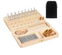 U Tag It Wooden Pegboard for Finger Dexterity, 36-Hole Hand Therapy Peg Board with Multifunctional Test Kit to Improve Fine Motor Skills and Finger Dexterity
