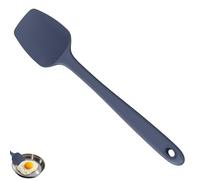 U-Taste 36cm Extra Large Silicone Spoon Spatula, 315°C Heat Resistant Food Grade Cooking Spoonula Seameless Flexible Kitchen Utensil for Baking Stirring Scraping Scooping Serving (Midnight Blue)