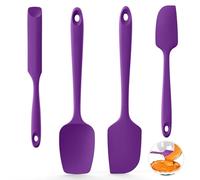 U-Taste 4Pcs Silicone Spatula Set, 315℃ Heat-Resistant, Purple