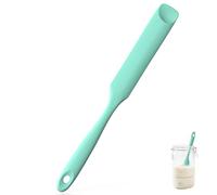 U-Taste Jar Spatula with Full-Length Steel Core & Spoon Tip, 315°C Heat Resistant Food-Grade Silicone Sourdough Spatula, Small Jar Scraper for Spreading Jams, Sauces, Peanut Butter (Aqua Sky)