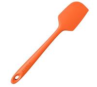 U-Taste Large Silicone Spatula: 250℃ Heat Resistant Non-Stick Flexible Seamless Scraper, Baking Cooking Silicon Kitchen Utensil with Nylon Core for Mixing Stirring Scraping (29cm, Orange)
