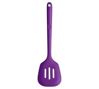 U-Taste Long Silicone Slotted Turner, 315℃ Heat Resistant, Purple | 34.5cm Large Kitchen Spatula, Non Stick Seamless Flexible Rubber Cooking Flipper for Frying, Flipping Eggs, Fish, Pancake