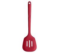 U-Taste Long Silicone Slotted Turner, 315℃ Heat Resistant, Red